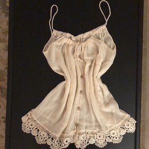 NWOT, Spaghetti Straps Camisole, Eco-friendly, hand-made